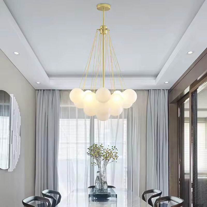 Toolight Závěsné osvětlení Modern D18 APP1688-12CP zlaté - Obrázek 2