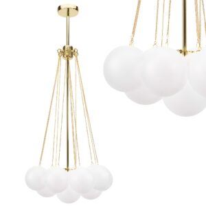 Toolight Závěsné osvětlení Modern D18 APP1688-12CP zlaté