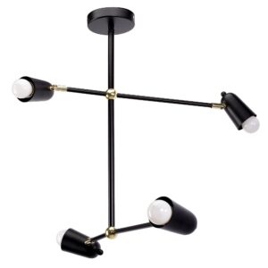 Toolight Závěsné osvětlení Modern D19 APP1708-4CP černé