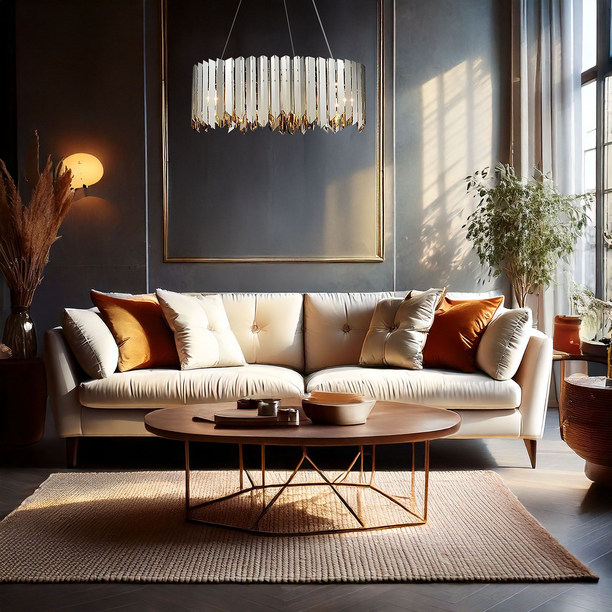Toolight Závěsné osvětlení Modern D23 APP1763-8CP chrom - Obrázek 2
