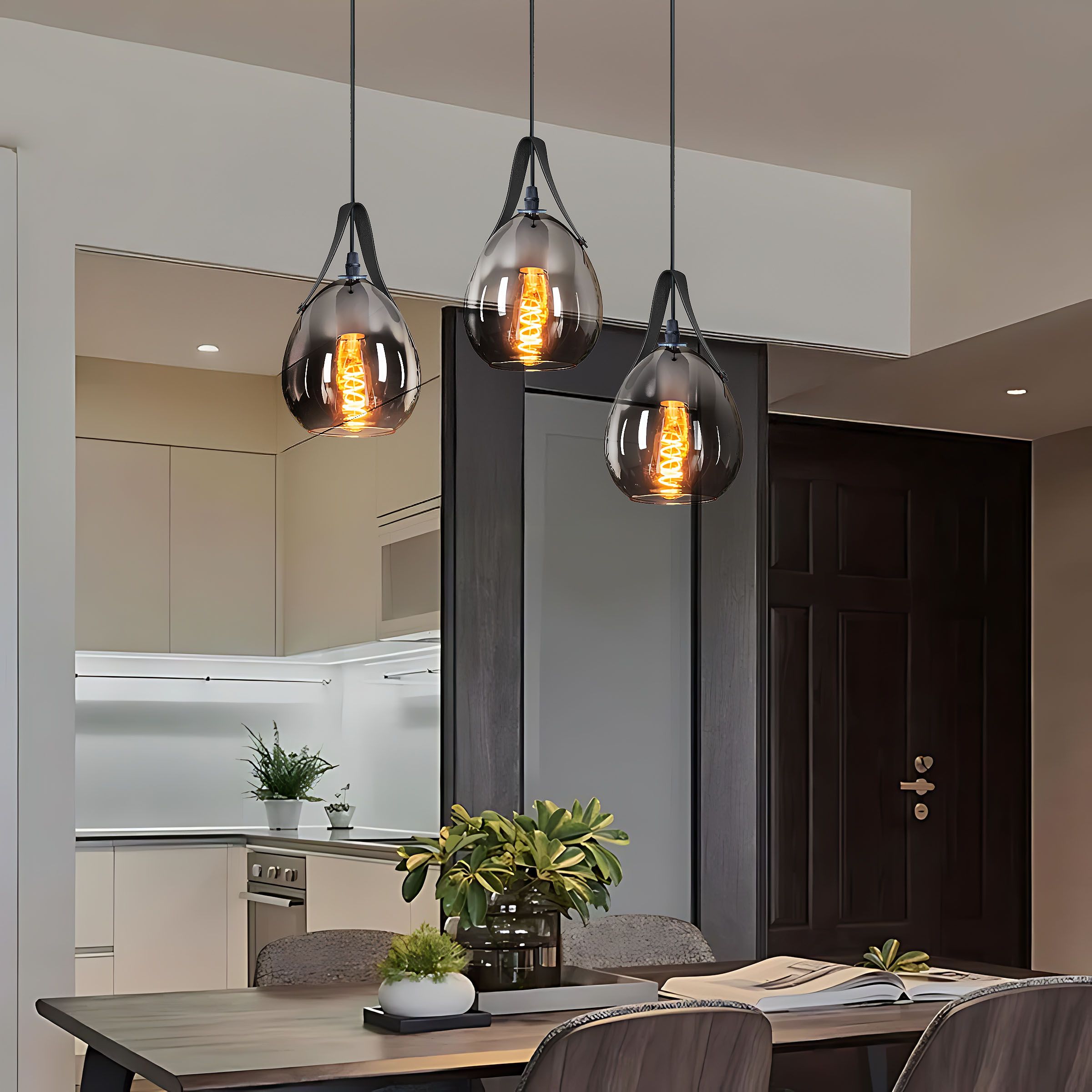 Toolight Závěsné osvětlení Modern D24 APP1774-1CP černé - Obrázek 2