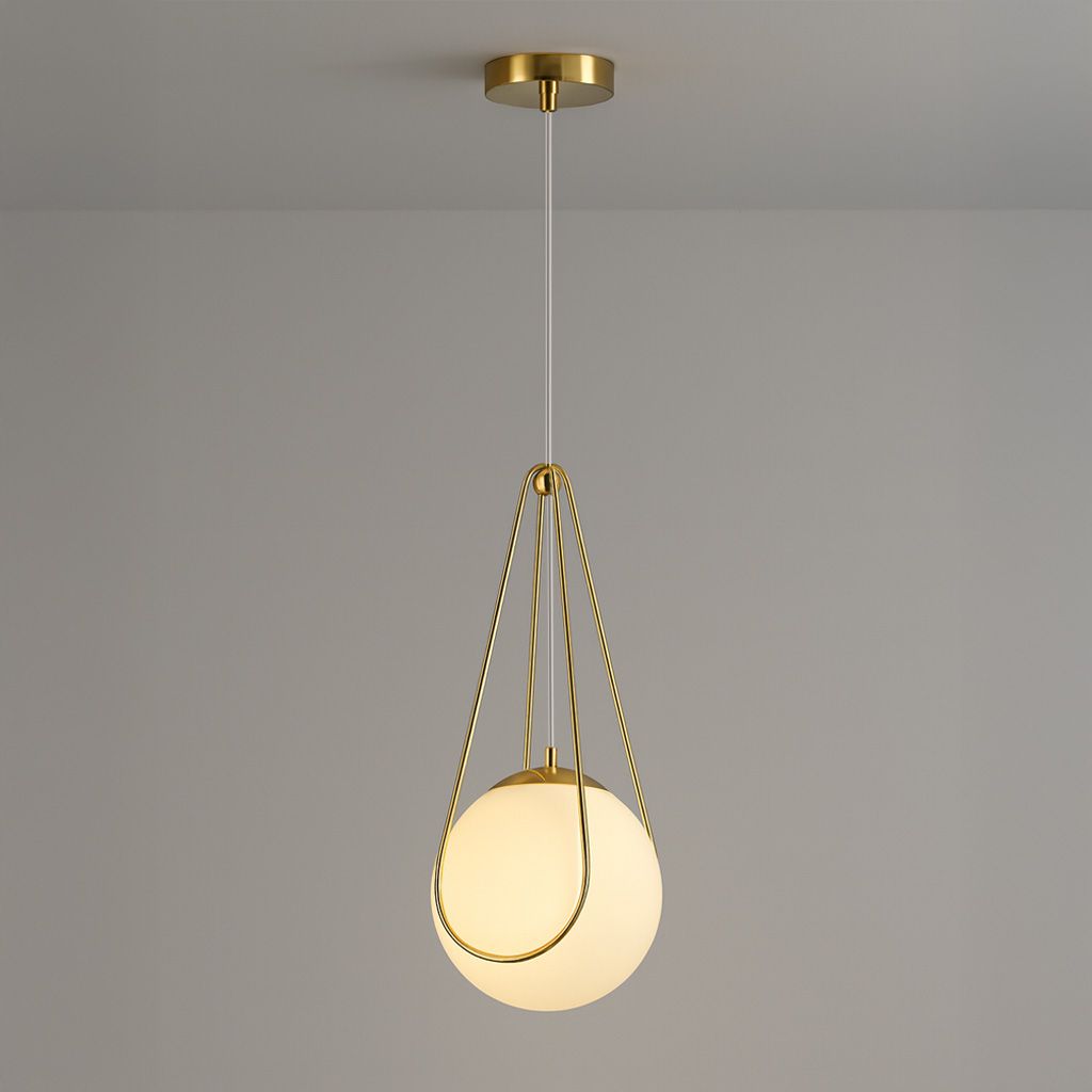 Toolight Závěsné osvětlení Modern D34 APP1793-1CP 20cm zlaté - Obrázek 2