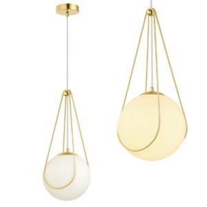 Toolight Závěsné osvětlení Modern D34 APP1793-1CP 20cm zlaté