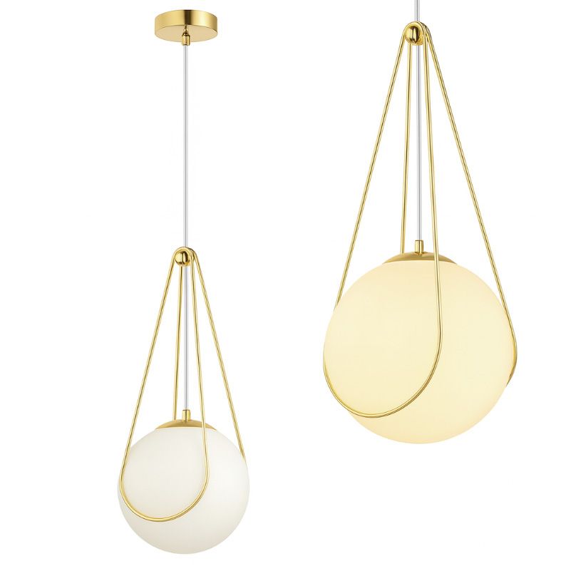 Toolight Závěsné osvětlení Modern D34 APP1793-1CP 20cm zlaté