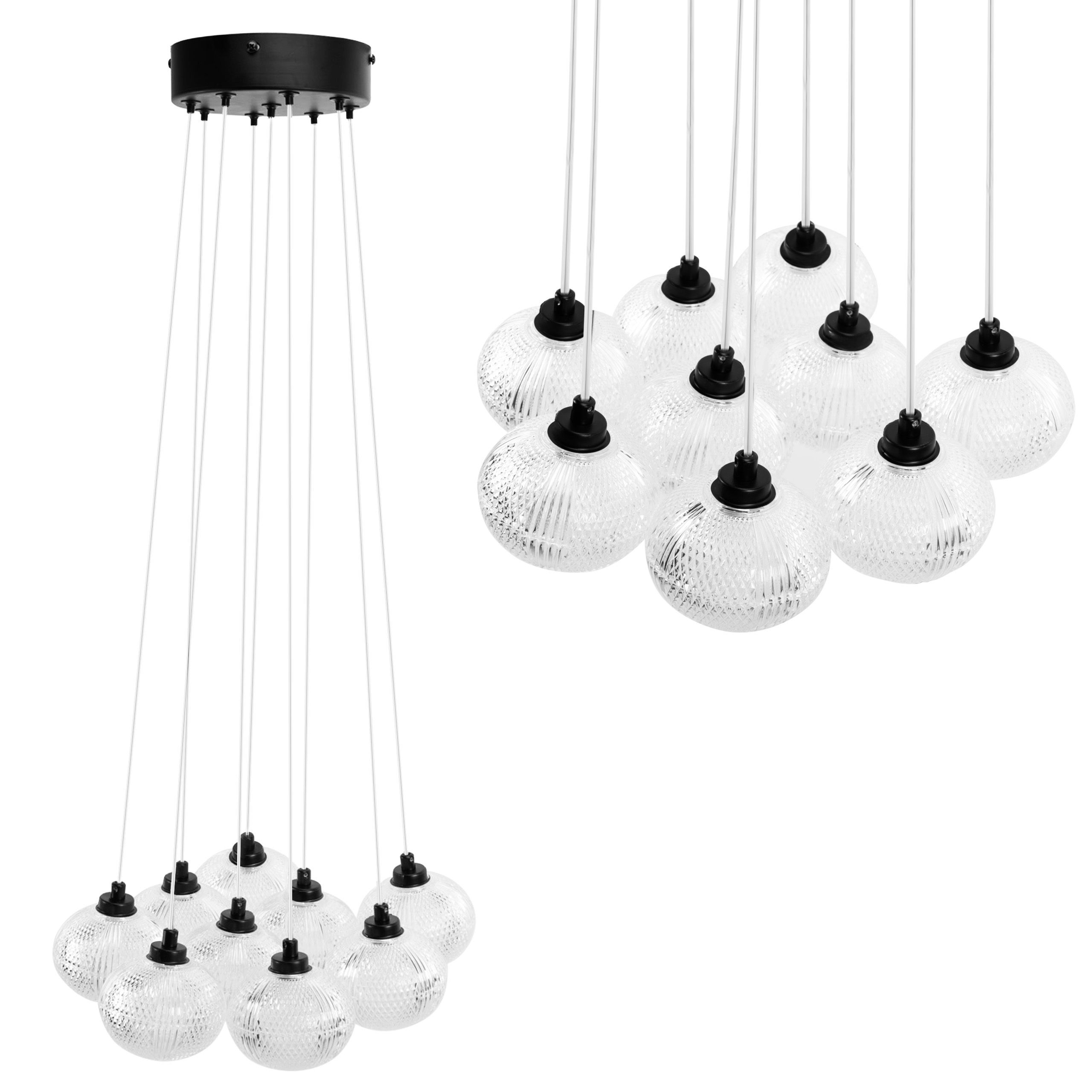 Toolight Závěsné osvětlení Modern D4 MS022-9CP černé