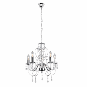 Toolight Závěsné osvětlení Retro D76 EBT008-5CP chrom