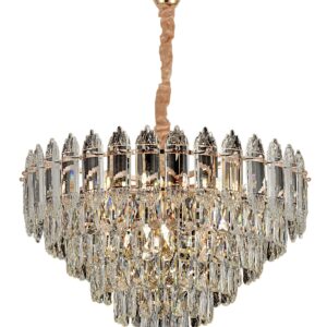 Toolight Závěsné osvětlení Vintage Crystal C1 G057-CP zlaté
