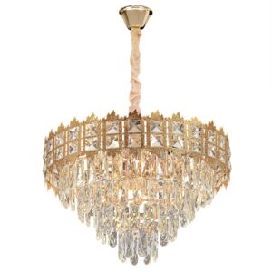 Toolight Závěsné osvětlení Vintage Crystal C8 G049-CP 60CM