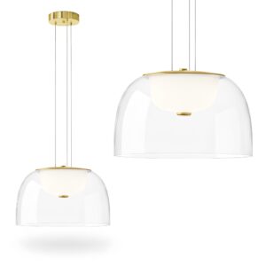 Toolight Závěsné skleněné LED osvětlení D3 APP1690-1PC B zlaté