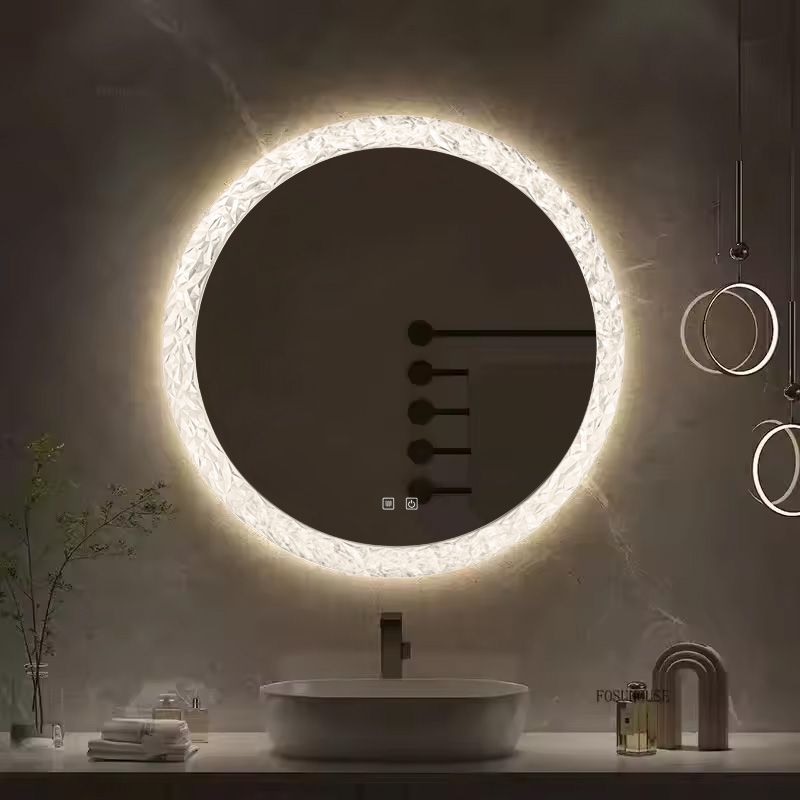Tutumi Zrcadlo ⌀60 cm s vyhříváním a regulovatelným LED osvětlením HOM-02700 - Obrázek 2