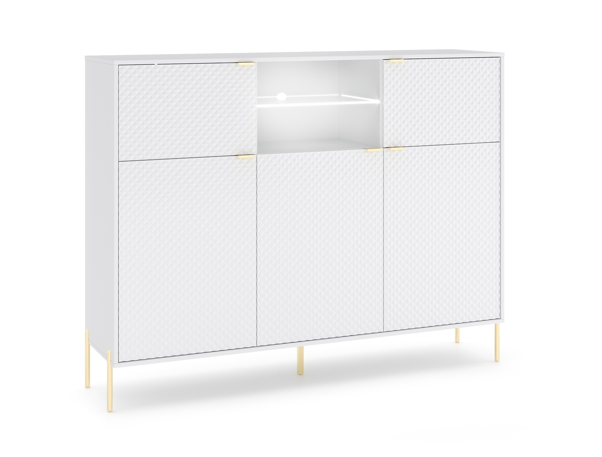 Vivaldi Komoda Diamond s LED osvětlením 153