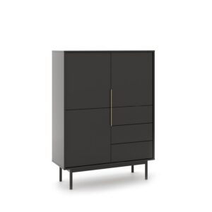 Vivaldi Vysoká komoda Viva 104 cm černá