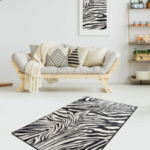 ASIR Koberec (80 x 150) ZEBRA černobílý