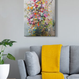 ASIR Nástěnný obraz FLOWERS 2 plátno 50 x 70 cm