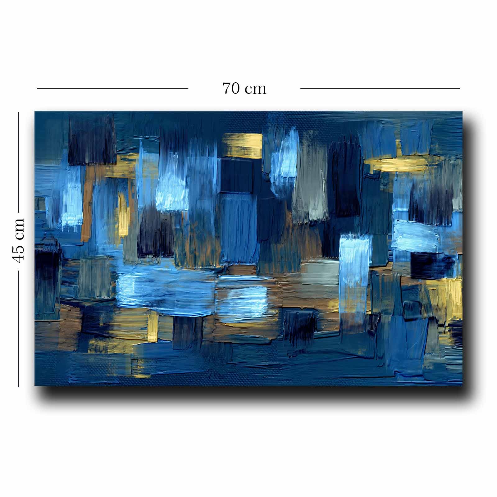 ASIR Obraz na plátně ArtGALINI – Modrá abstrakce - Obrázek 2