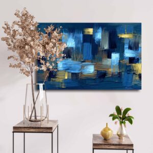 ASIR Obraz na plátně ArtGALINI – Modrá abstrakce