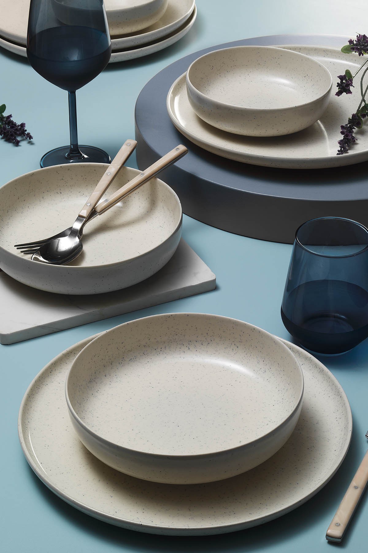 ASIR Porcelánová jídelní souprava (18 ks) krémová - Obrázek 2
