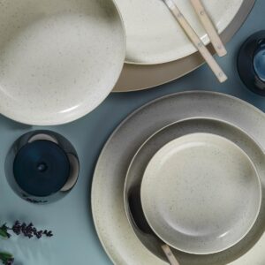 ASIR Porcelánová jídelní souprava (18 ks) krémová