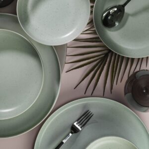 ASIR Porcelánová jídelní souprava (18 ks) zelená