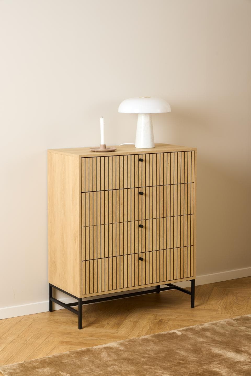 Actona Komoda Albany 80 cm dub přírodní - Obrázek 2