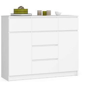Ak furniture Komoda 120 cm K017 bílá