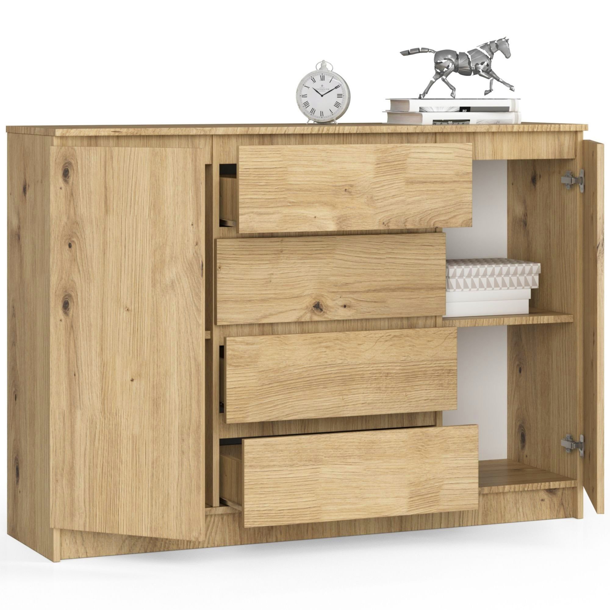 Ak furniture Komoda Inbia K 140 cm dub artisan - Obrázek 2