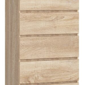 Ak furniture Komoda Kuba 60 cm - 6 šuplíků dub sonoma
