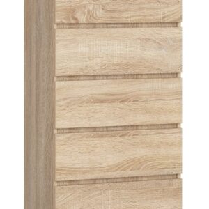 Ak furniture Komoda Kuba s 5 zásuvkami 60 cm dub sonoma