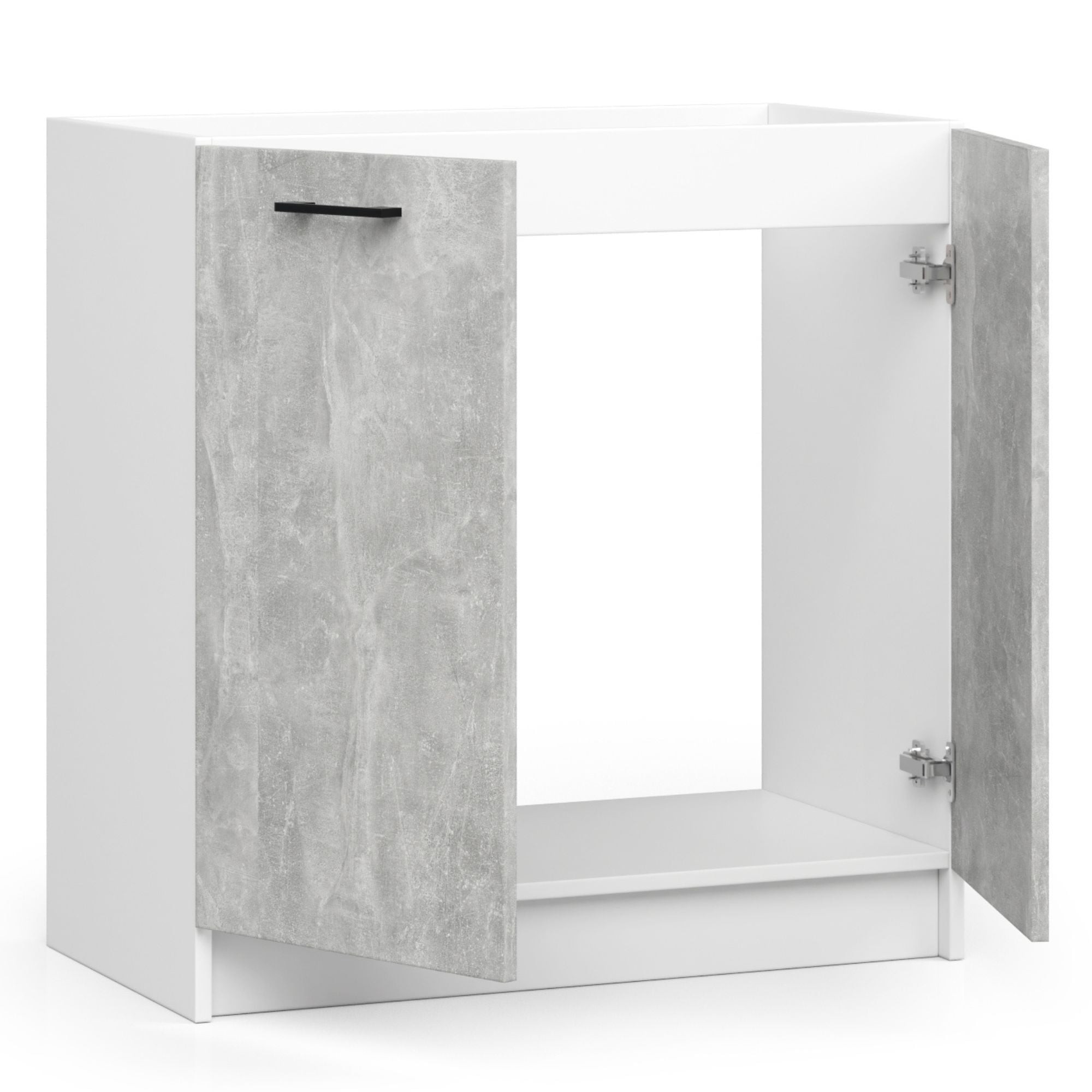 Ak furniture Kuchyňská skříňka pod dřez Olivie S 80 cm bílá/beton - Obrázek 2