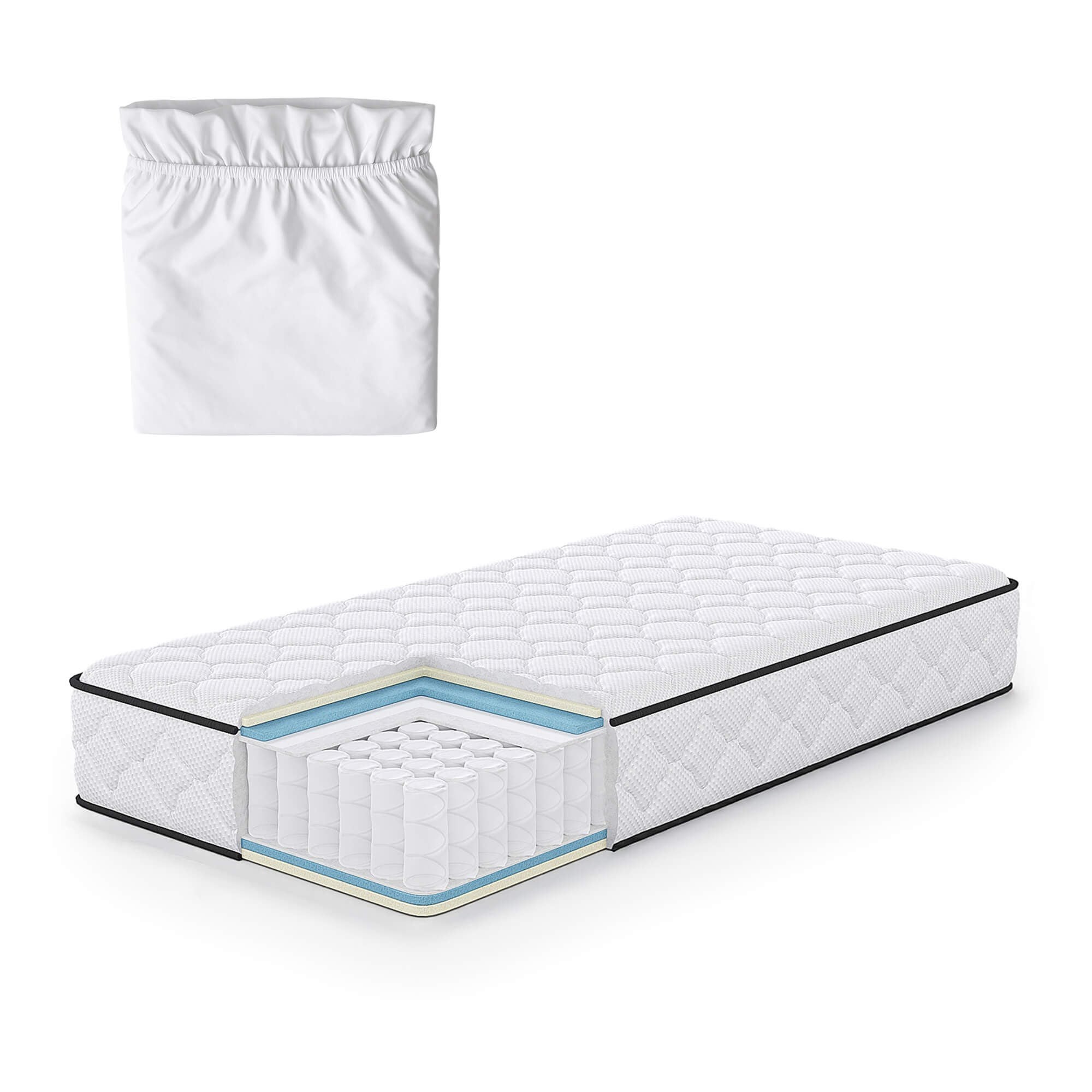 Ak furniture Taštičková matrace Evan s chráničem 100x200 - Obrázek 2