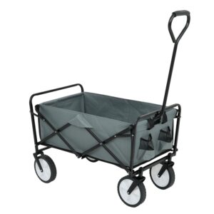 Ak furniture Zahradní vozík TYRS 145L šedý