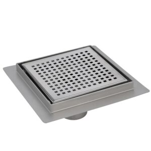 BPS-koupelny Čtvercový sprchový odtokový žlab DL08-QUBE-G3 HYD-3860 15x15 cm