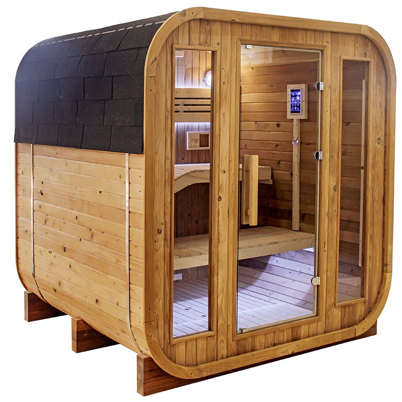 BPS-koupelny Finská zahradní sudová sauna HYD-4024 180x200