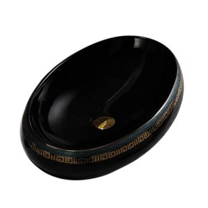 BPS-koupelny Keramické umyvadlo na desku HYD-CI-BL-MOD2-600 60x40