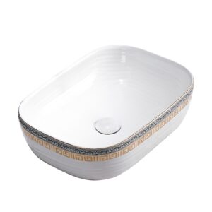 BPS-koupelny Keramické umyvadlo na desku HYD-MO-WH-MOD2-455 44