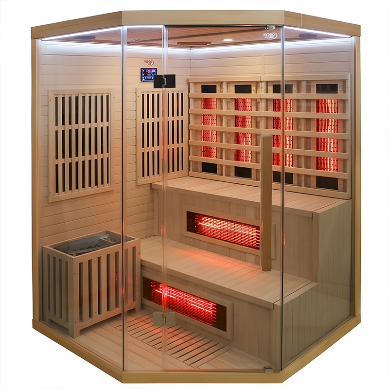 BPS-koupelny Kombinovaná sauna 2v1 HYD-7524 - Infrasauna + finská sauna 150x150