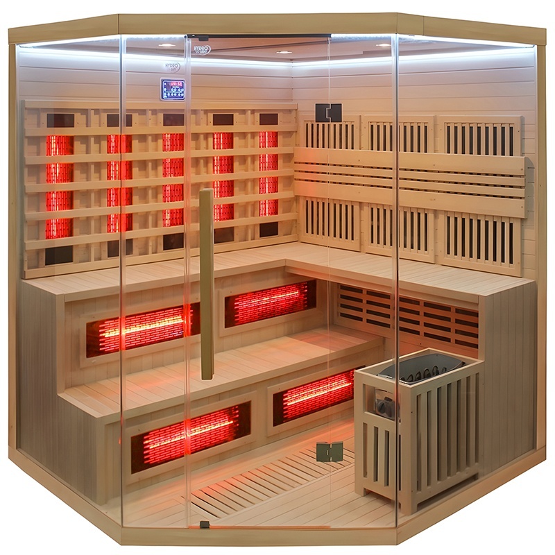 BPS-koupelny Kombinovaná sauna 2v1 HYD-7525 - Infrasauna + finská sauna 200x200