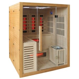 BPS-koupelny Kombinovaná sauna 2v1 HYD-7527 - Infrasauna + finská sauna 160x160