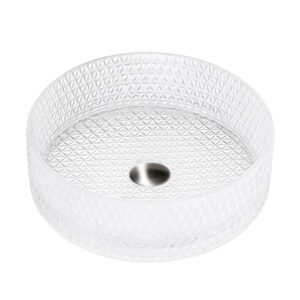BPS-koupelny Skleněné umyvadlo na desku HYD-BRT1-TR-360 36x12 cm