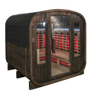 BPS-koupelny Zahradní kombinovaná sudová sauna 2v1 HYD-4767 - Infrasauna + finská sauna 200x200