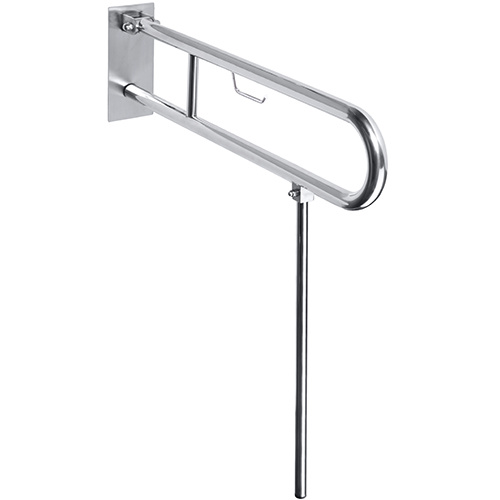 Bemeta Design HELP: Sklopný úchyt ve tvaru U s opěrnou nohou a držákem TP 813 mm