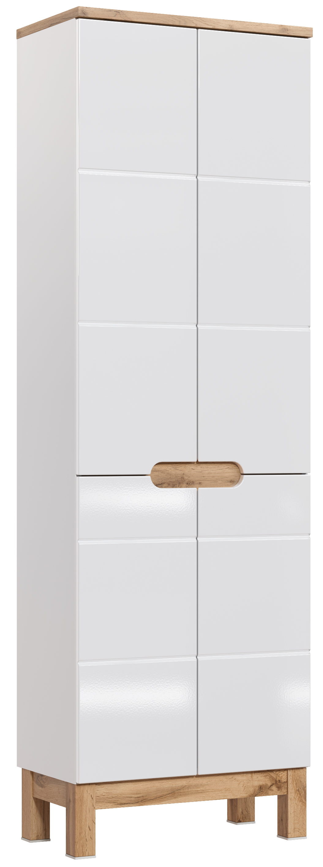Comad Doplňková koupelnová skříňka vysoká Bali White 60 bílá