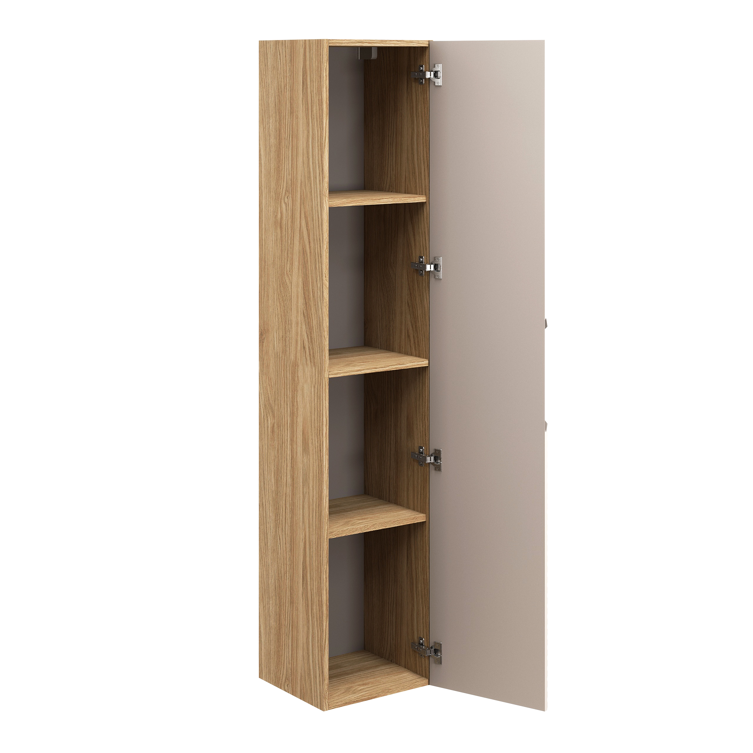 Comad Doplňková koupelnová skříňka vysoká Ocean Beige 35 olejovaný dub/béžová - Obrázek 2