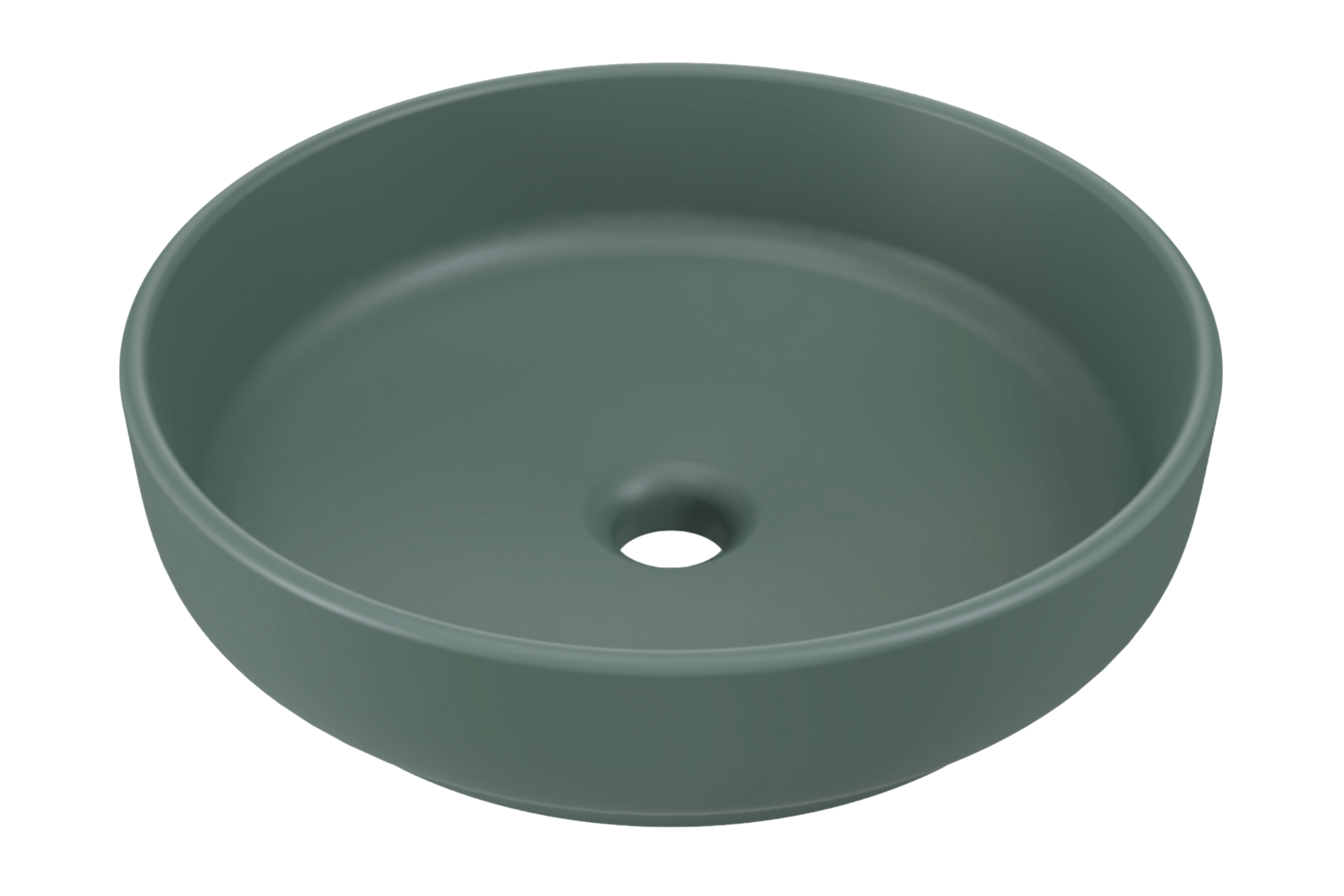 Comad Keramické umyvadlo na desku RIVER 1 FOREST GREEN MATT UN 40