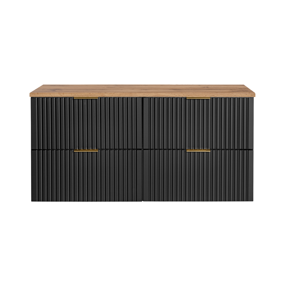 Comad Koupelnová skříňka pod deskové umyvadlo Adel Black SET -ADB B 120 černá/dub wotan