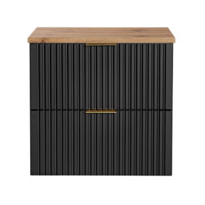 Comad Koupelnová skříňka pod deskové umyvadlo Adel Black SET -ADB B 60 černá/dub wotan