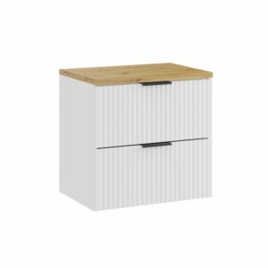 Comad Koupelnová skříňka pod deskové umyvadlo Adel White SET-ADW B ARTISAN 60 bílá/dub artisan