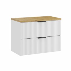 Comad Koupelnová skříňka pod deskové umyvadlo Adel White SET-ADW B ARTISAN 80 bílá/dub artisan
