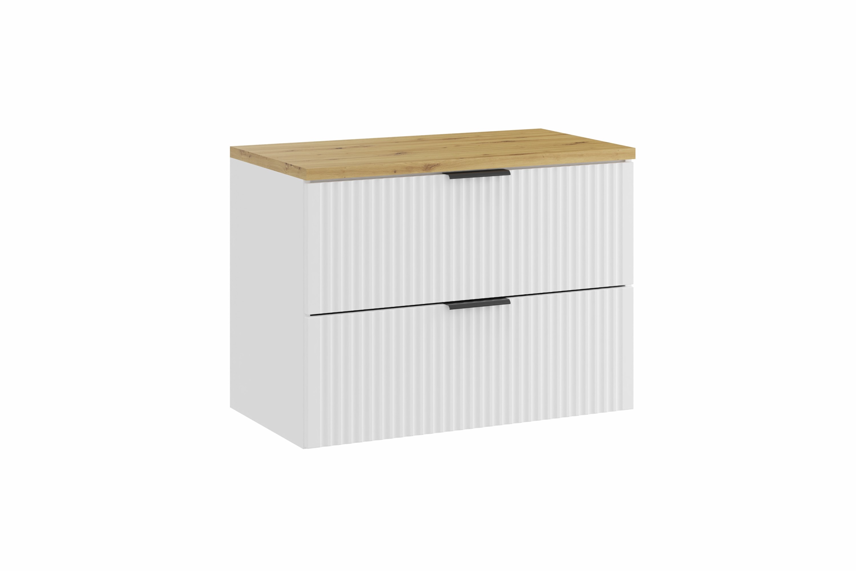 Comad Koupelnová skříňka pod deskové umyvadlo Adel White SET-ADW B ARTISAN 80 bílá/dub artisan