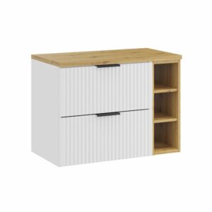 Comad Koupelnová skříňka pod deskové umyvadlo Adel White SET-ADW B ARTISAN 80 bílá/dub artisan